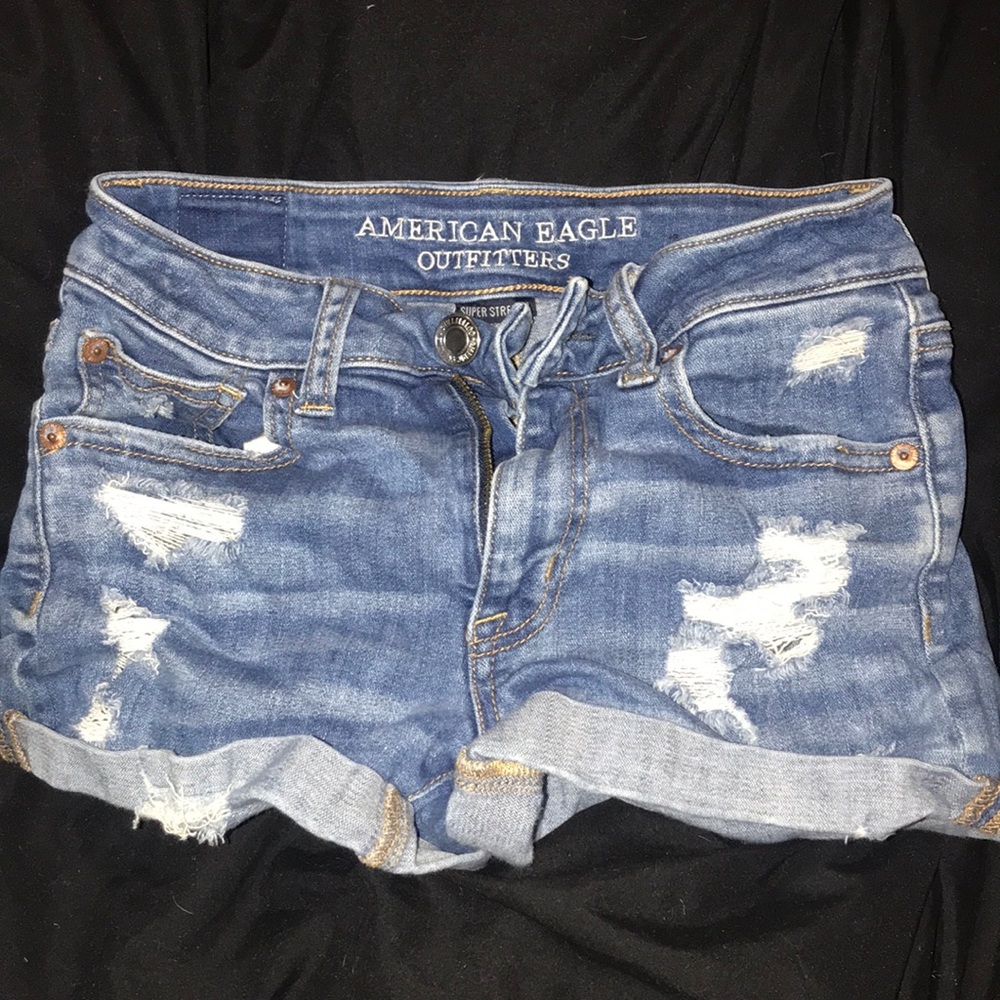 A&E ripped shorts